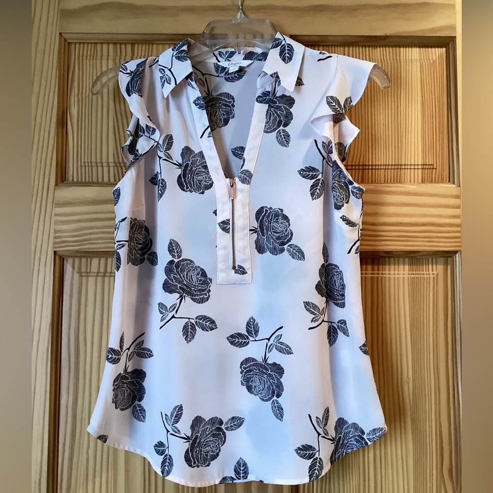 Candies juniors top zipper detail size XS